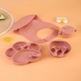 thumbnail image 1 of DEBGFS 1 Set/8pcs Baby Feeding Set Includes Suction Bowl & Plate  Baby Spoon & Fork  Sippy Cup With Lid | Baby Feeding Supplies, 1 of 7