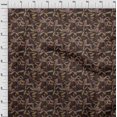 thumbnail image 4 of oneOone Polyester Spandex Light Brown Fabric Tropical Sewing Material Print Fabric By The Yard 56 Inch Wide, 4 of 4