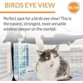 thumbnail image 2 of Rebord de fenêtre Kitty à double pile K&H EZ Mount, gris, 2 of 8