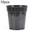 thumbnail image 1 of GLFILL 10pcs Transparent Plastic Planting Pots Breathable Transplant Pots Flower Pots 5.2 inches, 1 of 7
