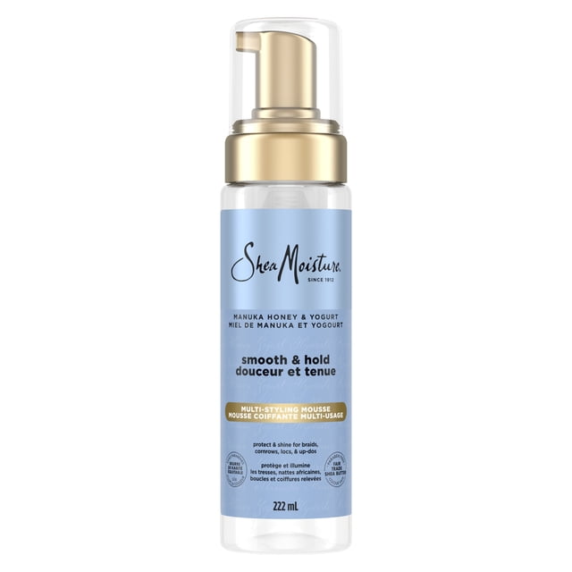 SheaMoisture Mousse Coiffante Multi-Usage Douceur et Tenue, 222 ml