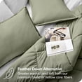 thumbnail image 3 of Bare Home Goose Down Alternative Comforter Set - 3 Piece Set - All Seasons - Oversized Queen, Sage, 3 of 7