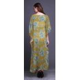 thumbnail image 4 of Bimba Kaftan Floral pour Femmes, Tenue d'Intérieur de Vacances, Robe Maxi, Couvre-Maillot de Plage-S-L, 4 of 5