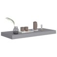 thumbnail image 2 of vidaXL Floating Wall Shelf Grey 60x23.5x3.8 cm MDF, 2 of 4