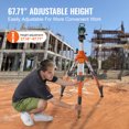 thumbnail image 3 of VEVOR Laser Level Tripod Stand 5/8"-11 Thread 27.16-67.71 in Height Adjustment, 3 of 9