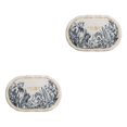 thumbnail image 1 of Youkk Bathroom Rugs Water Absorbent Floor Bath Mat Carpet Planter Oval 40x60cm 2Set, 1 of 6