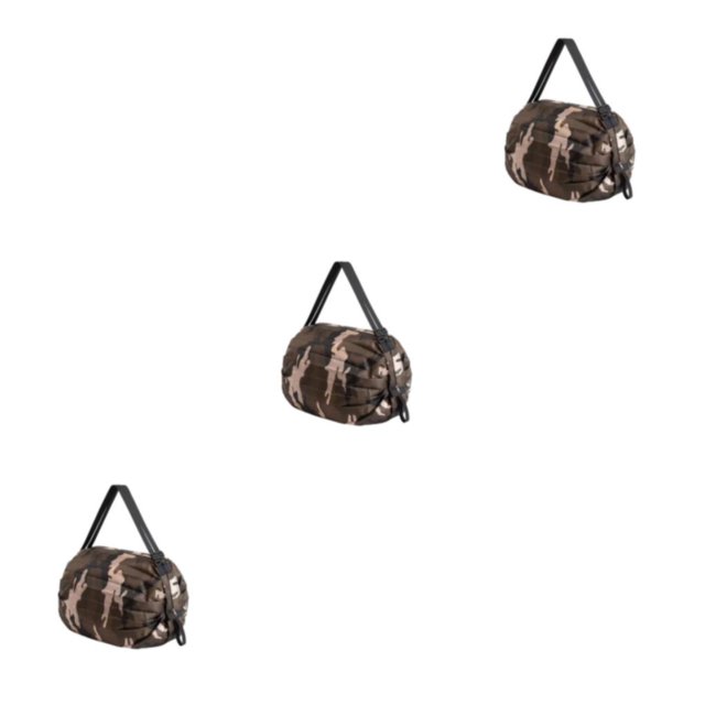 Redempat Foldable Storage Bags For Travel Travel Packing Solution Space-saving Shopping Bag For Travel coffee camouflage 3Set