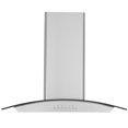 thumbnail image 3 of Ancona 30 in. Convertible Island Glass Canopy Range Hood in Stainless Steel, 3 of 6