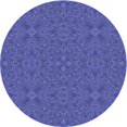thumbnail image 1 of Ahgly Tapis Rond Lavable en Machine Intérieur Transitionnel Bleu Ardoise Clair, 4 Pieds Rond, 1 of 7