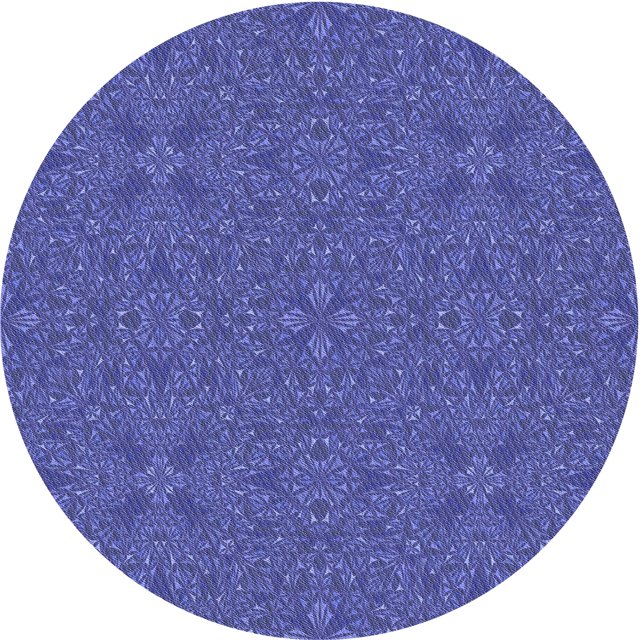 Ahgly Tapis Rond Lavable en Machine Intérieur Transitionnel Bleu Ardoise Clair, 4 Pieds Rond