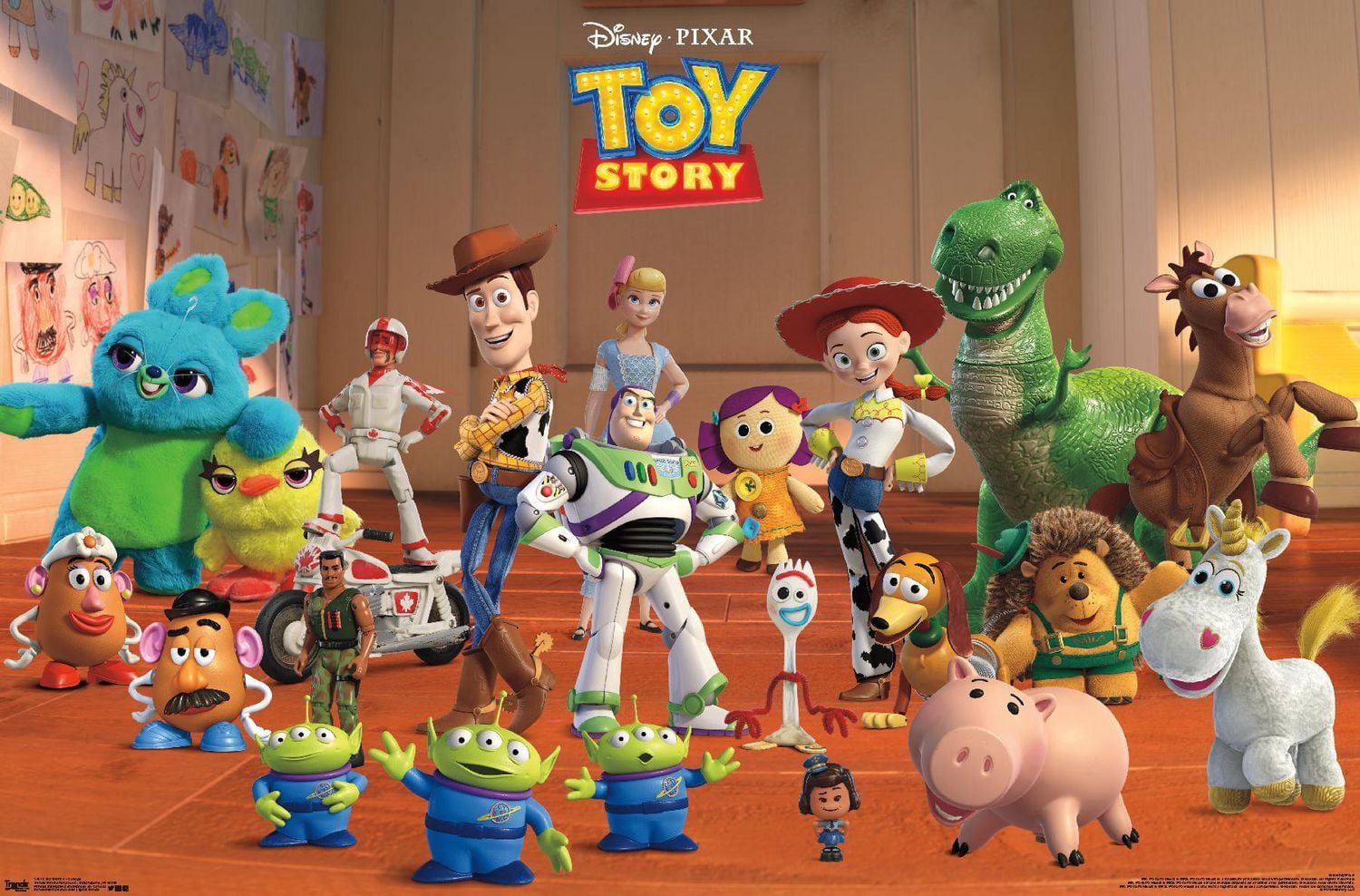 Disney Pixar Toy Story 4 - Collage Wall Poster, 22.375