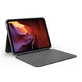 thumbnail image 1 of Logitech Slim Folio Keyboard Case for iPad (10th gen & A16) with Integrated Bluetooth Wireless Keyboard - Oxford Grey, 1 of 9