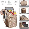 thumbnail image 3 of Vintage Fashion Cooler Backpack – Leak-Proof & Waterproof Backpack Cooler Bag with Plaid Print, High-Performance Insulation for Camping & Work Lunch, 3 of 6