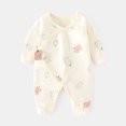 thumbnail image 1 of Baby Spring Long Sleeved Polka Printed Bodysuit Bag And Bottom Coat, 1 of 3