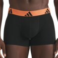 thumbnail image 3 of adidas men boxer shorts, 3-pack - trunks, Active Flex Cotton, logo, solid colour Black/Blue/Red M (Medium), 3 of 5