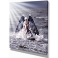 thumbnail image 2 of Woman with Dark Angel Wings - Modern Beach Canvas Art Print, 2 of 3