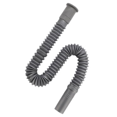 STRANDCHIC Laundry Tub Sink Hose Flexible Drain Pipe Grey 1Pcs