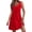 Red, variant on biudgviw Women's Midi Tank Dress Summer V Neck Sleeveless A-Line T Shirt Dress Casual Loose Sundresses with Pocket