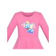 thumbnail image 4 of Robe Fille Rose Éléphant Dumbo Brodé Manches Longues 4 Ans, 4 of 6