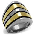 thumbnail image 1 of Alamode TK2367-5 Anneau en Acier Inoxydable Bicolore avec Époxy en Jet pour Femme - Taille 5, 1 of 1