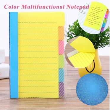 Dvkptbk Multicolor Notebook Colorful Notes Assorted Neon Colors Notes with 60 Ruled Notes Multicolor Notebook