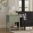 thumbnail image 2 of Table d’appoint à 2 tiroirs Franklin d’Ameriwood Home, gris pâle, 2 of 9