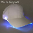 thumbnail image 1 of Fashion Unisex Solid Color LED Luminous Baseball Hat Christmas Party Peaked Cap, 1 of 10