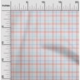 thumbnail image 2 of oneOone Rayon Peach Fabric Check Sewing Craft Projects Fabric Prints By Yard 56 Inch Wide, 2 of 4