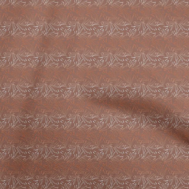 oneOone Tissu Flex Coton Marron Feuilles Matériel de Robe Tissu Imprimé Tissu au Mètre 40 Pouces de Large