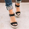thumbnail image 3 of Women‘s Platform Sandals Wedge Ankle Strap Open Toe Sandals, 3 of 7