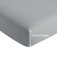 thumbnail image 2 of Marina Decoration 600 Thread Count Ultra Soft Deep Pocket Hotel Standard Solid Bedding Long Staple Percale Cotton All Season Sheet Set with Pillowcase, 2 of 7