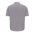 thumbnail image 4 of Chemises pour Hommes Manches Courtes Hommes Décontracté Uni Coupe Ajustée Col Rabattu Bouton Chemise d'Affaires à Manches Courtes Chemises en Lin pour Hommes Manches Courtes Chemises pour Hommes Manches Courtes Décontracté, 4 of 8