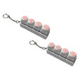 thumbnail image 1 of LAMDAWE 2PCS Cute Catpaw ClickyKeyboard FidgetToy Keychain,Light Up and No Light Keyboard Toys Novelty Stress Reliefing SensoryToys Anxiety Keyboard Keychain Gift forOffice School Travel, 1 of 5