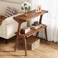 thumbnail image 5 of Tribesigns Narrow End Table Solid Wood Legs,Long Bedside Table for Bedroom, Small Spaces, Rustic Brown, 5 of 5