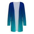 thumbnail image 4 of Jsaierl Fall Cardigans for Women Plus Size Open Front Cardigan Dressy Casual Long Sleeve Cardigan Sweaters Gradient Print Lightweight Kimono with Pockets, 4 of 4