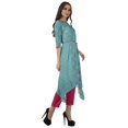 thumbnail image 3 of Moomaya Ensemble Tunique Indienne Haut et Pantalon Manches 3/4 Imprimé Kurta Kurti de Designer pour Femmes, 3 of 6