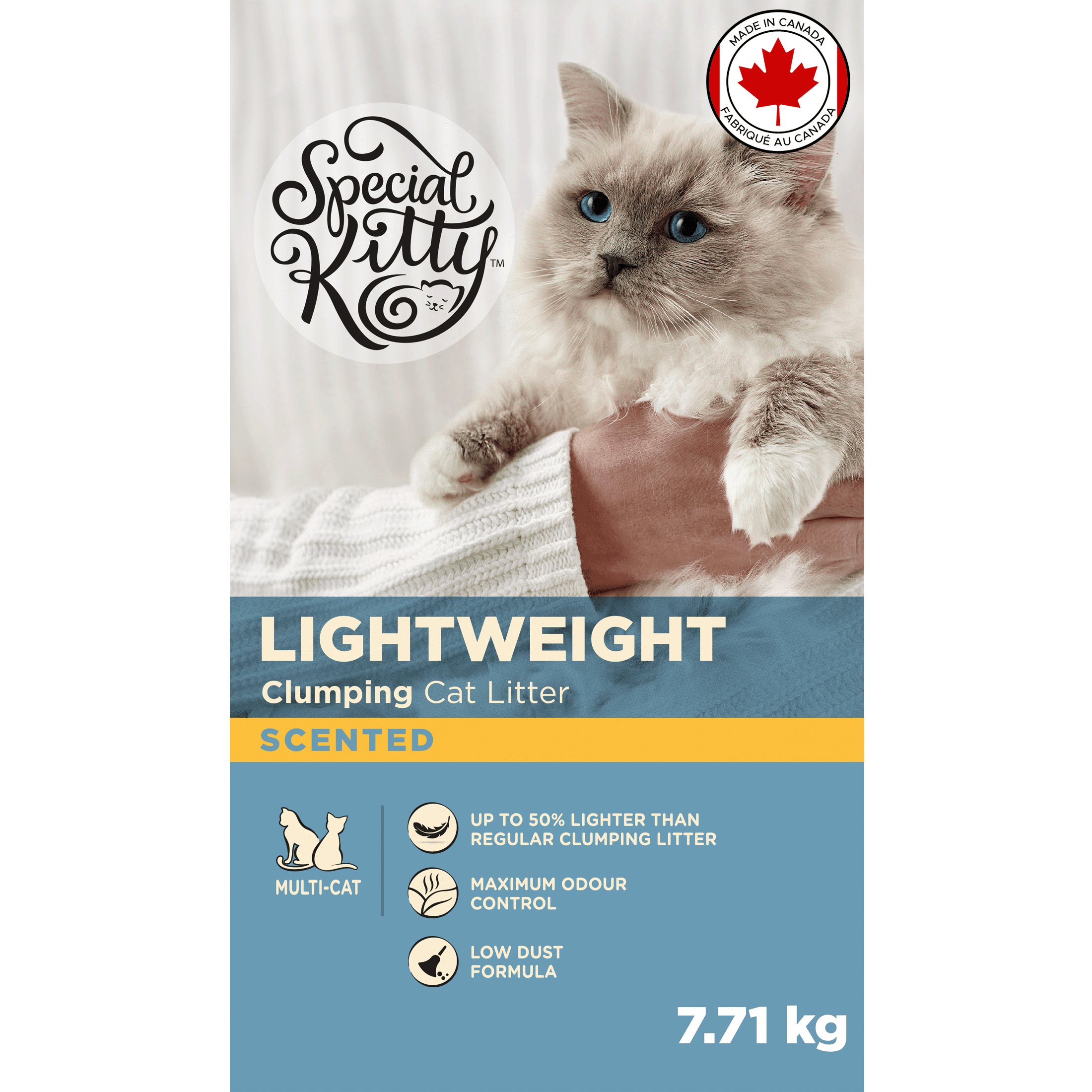 Special Kitty Scented Scoopable Lightweight Multi-Cat Litter 7.7kg