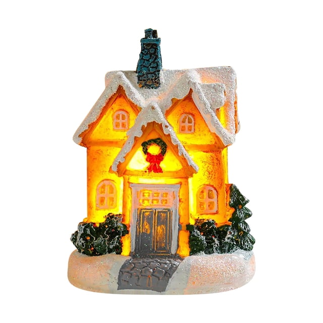 Christmas Window Decorations Christmas Colorful Small House Window Decoration Christmas Decorative Gift Christmas Window Lights