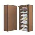 thumbnail image 1 of 1pc 7-tier Foldable dust cover Shoe cabinet, Durable Large Shoe Rack, Household, 1 of 5
