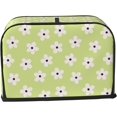 thumbnail image 2 of Toaster Cover 2 Slice Vintage Groovy Flowers Dustproof Bread Maker Cover Fingerprint Bakeware Protection Wide Slot Toaster Bag Reusable Kitchen Small Appliance Cover TC278, 2 of 6