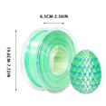 thumbnail image 3 of 1.75mm Silk PLA Filament | 1kg Spool | Two-Color Gradient & Metallic Finish | High Gloss, No Sanding Needed | For 3D Printing Jewelry, Figurines & Models, 3 of 6