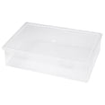 thumbnail image 1 of yulier Clear Plastic Storage Box Stackable Rectangular Empty Storage Case Container with Snap-Tight Lid, Documents Craft Sewing Supplies Organizer, 1 of 3