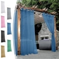 thumbnail image 1 of Bowayaoa Rideau de Pluie Imperméable d'Extérieur pour Patio, Moustiquaire en Polyester avec Semi-Occultation, Rideau d'Intimité Perforé pour Gazebo, Véranda, Terrasse de Jardin, 1 of 7