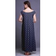 thumbnail image 2 of Bimba Robe Longue Maxi Imprimée pour Femmes en Rayonne, Vêtements de Nuit à Manches Courtes, 2 of 4