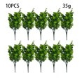 thumbnail image 3 of 10 Pieces ABS Fake Plant Portable Replacement Vivid Simulation Balcony Restaurant Coffee House Artificial Leaves 35g, 3 of 9