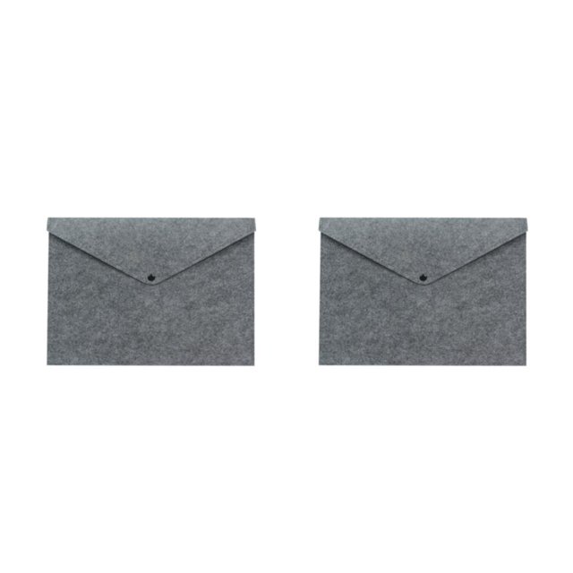 Wweixi File Document Bag Stay Organized And Enjoy Durable Felt Felt Folder Organizer grey 2Set