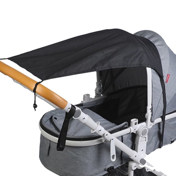 MesaSe Baby Stroller Awning Kit Waterproof Sunshade Cloth Pram Sun Shield Travel Crib Sun Visor Easy Install Emergency Rain Shield with Hooks