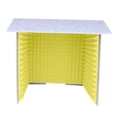 thumbnail image 2 of braveheart Soundproof Booth Studio Sound Recording Foam Panels Desktop Soundproof Cover Gray Yellow 60x60cm, 2 of 6
