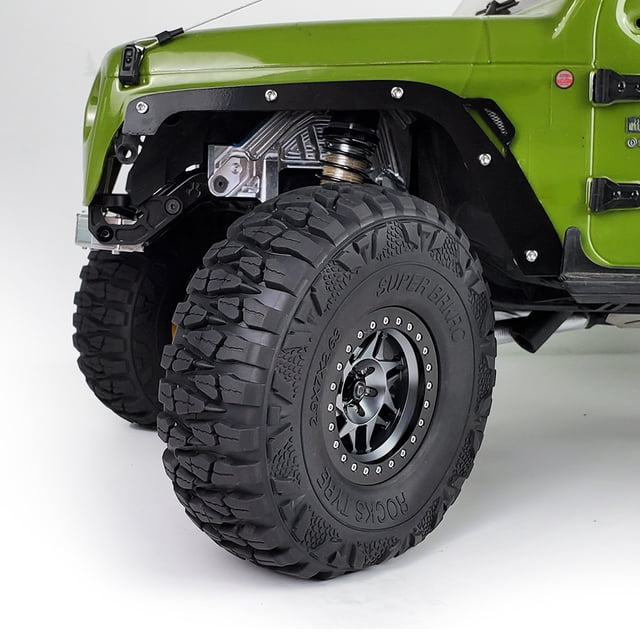 Ruiboury X SCX6 Pneus de Roue pour Crawler 1/6 Accessoires de Voiture RC Pièces de Rechange Noir