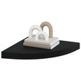 thumbnail image 2 of vidaXL Floating Corner Shelf Black 35x35x3.8 cm MDF, 2 of 5